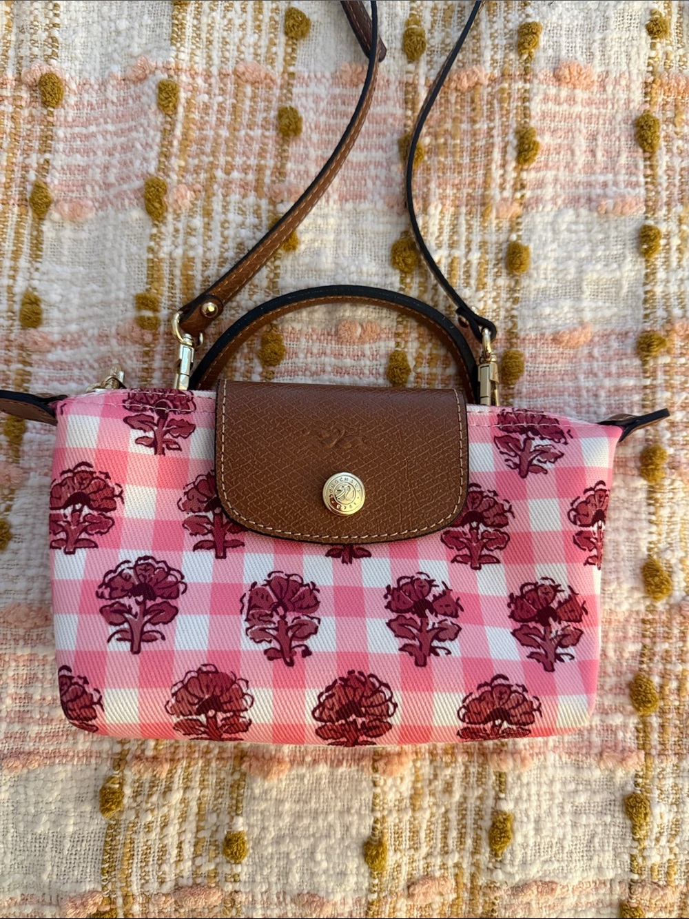 Longchamp Gingham Mini Le Pliage
